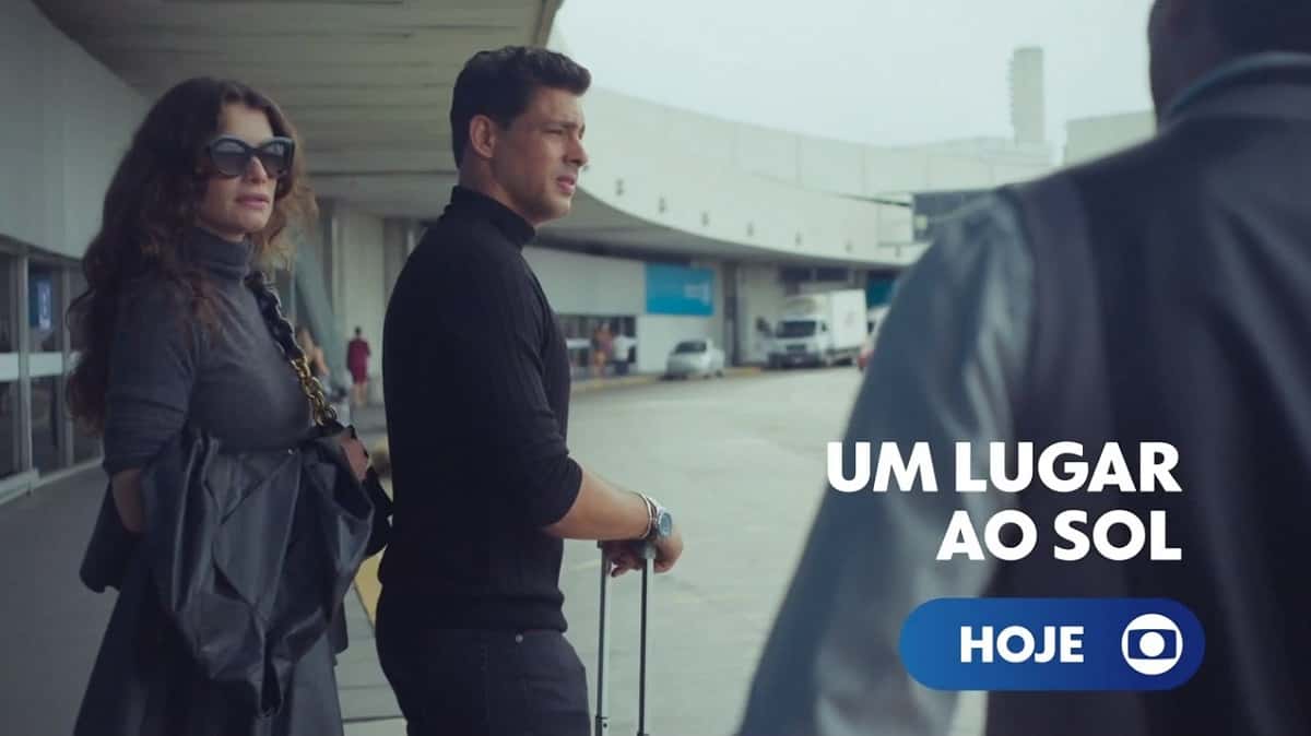 Cauã Reymond e Aline Moraes em Um Lugar ao Sol (Foto: Reprodução/Globo)