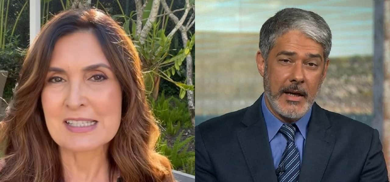 Fátima Bernardes e William Bonner foram expostos por ex-cozinheira (Foto: Montagem/TV Foco)