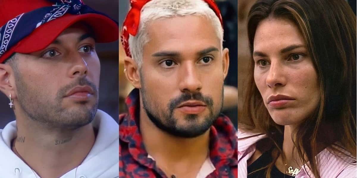 Gui Araújo, Arcrebiano e Dayane Mello estão na Roça (Foto: Reprodução)