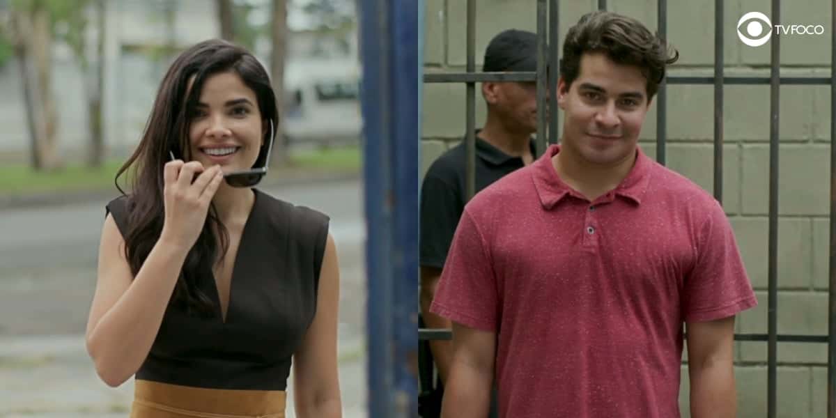Antônia aguarda a saída de Júlio da cadeia no último capítulo de Pega Pega (Foto: Reprodução/Globo/Montagem/TV Foco)