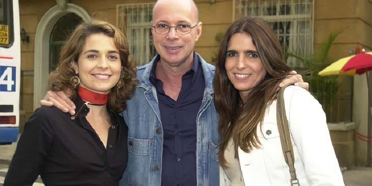 Cláudia Abreu, Gilberto Braga e Malu Mader (Foto: Reprodução)