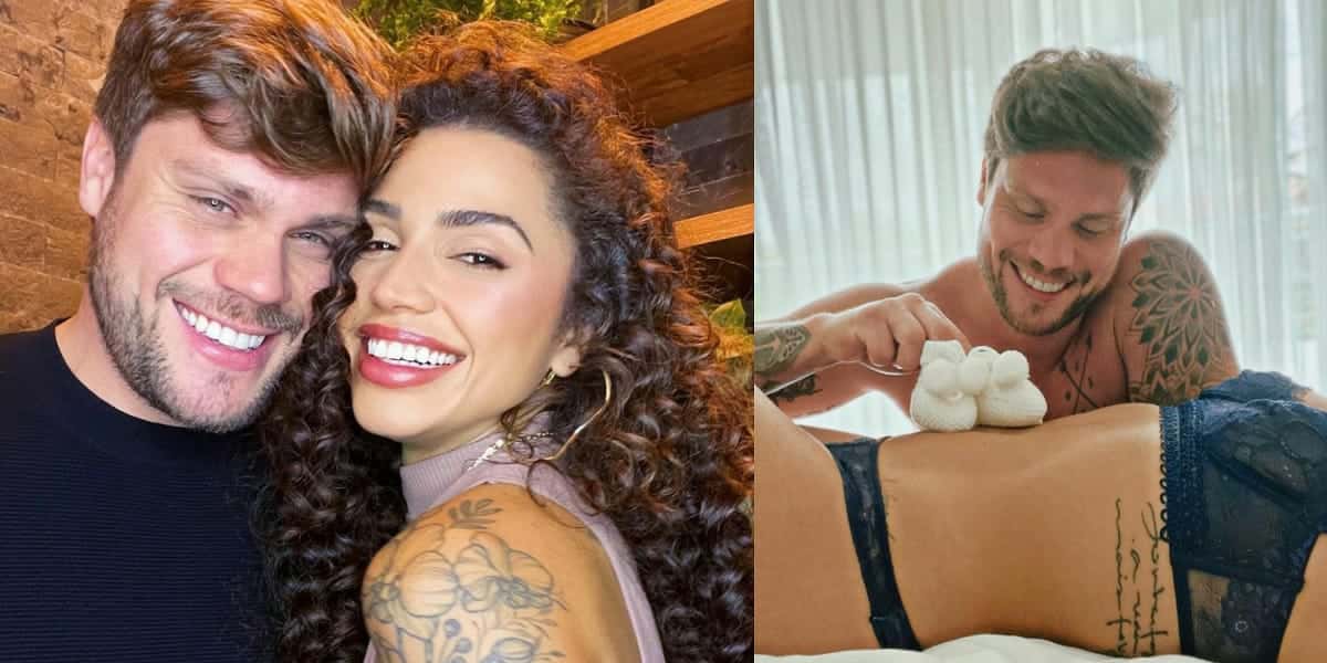 Paula Amorim e Breno Simões anunciam gravidez do primeiro filho (Foto: Reprodução)