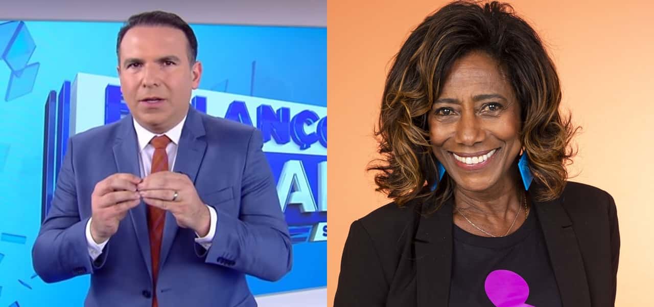 Reinaldo Gottino e Glória Maria (Foto: Montagem/TV Foco)