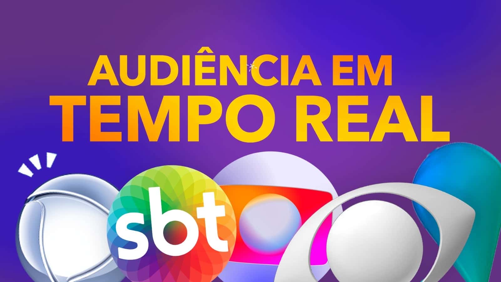 Audiência da TV (Real Time) da Globo, SBT, Record, RedeTV e Band