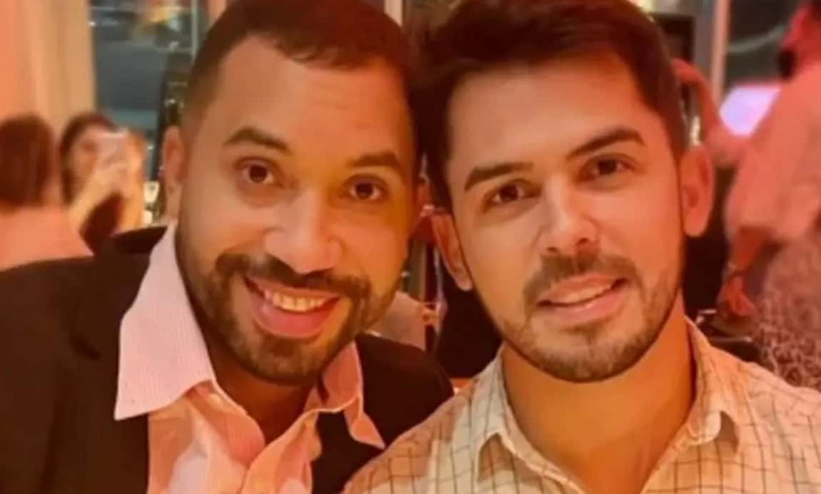 Gil do Vidor e o cirurgião-dentista Plinio Vasconcellos (Foto: Reprodução/ Instagram)