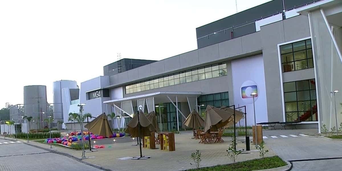 O estúdio da Globo no Rio de Janeiro (Foto: Reprodução)