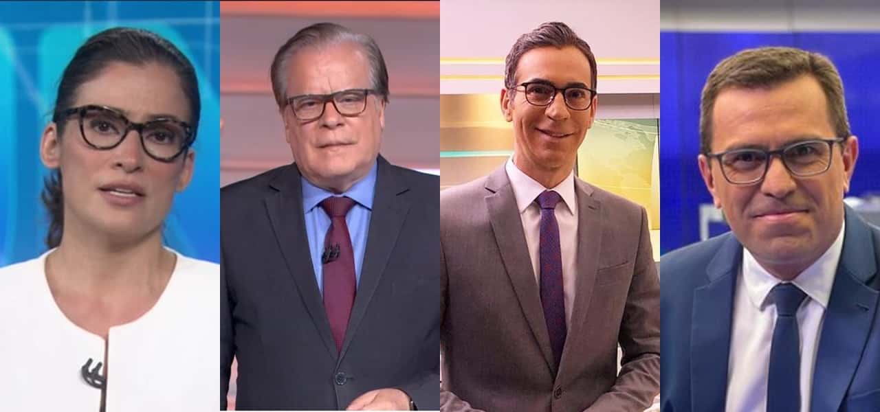Dança das cadeiras da Globo afeta Renata, Tralli, Chico e Bocardi- Foto: Montagem