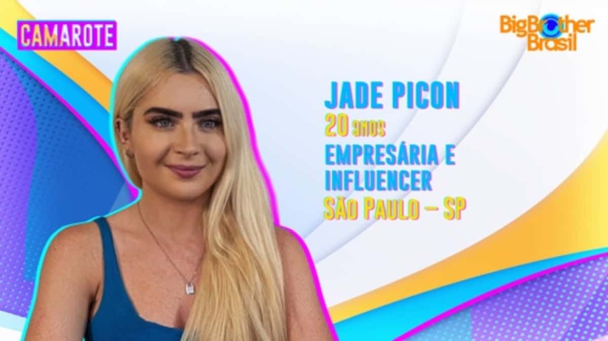 Jade Picon na chamada do BBB22 (Foto: Reprodução / Internet)