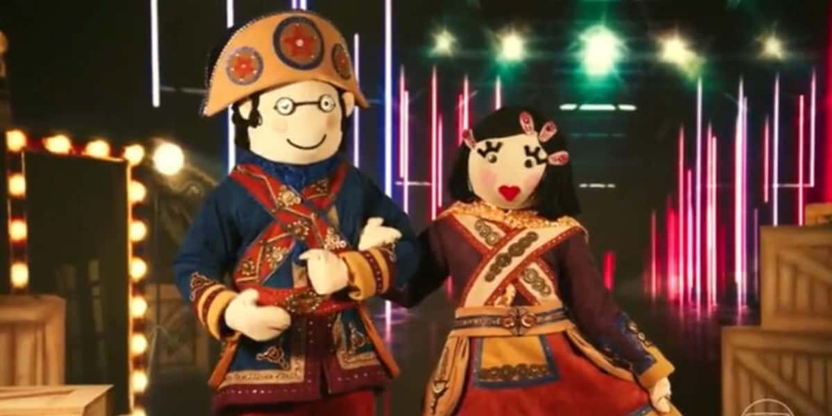 Maria Bonita e Lampião no The Masked Singer (Foto: Reprodução)