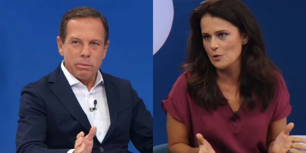 Adriana Araújo deixou João Doria em uma saia justa na Band (Foto: Reprodução)