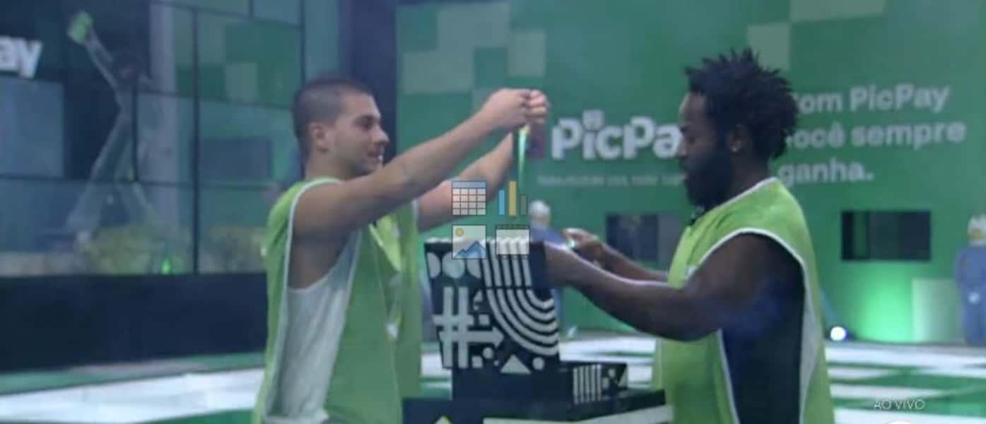 Arthur Aguiar e Douglas Silva vencem prova de imunidade do Camarote (Foto: Reprodução / Globoplay)