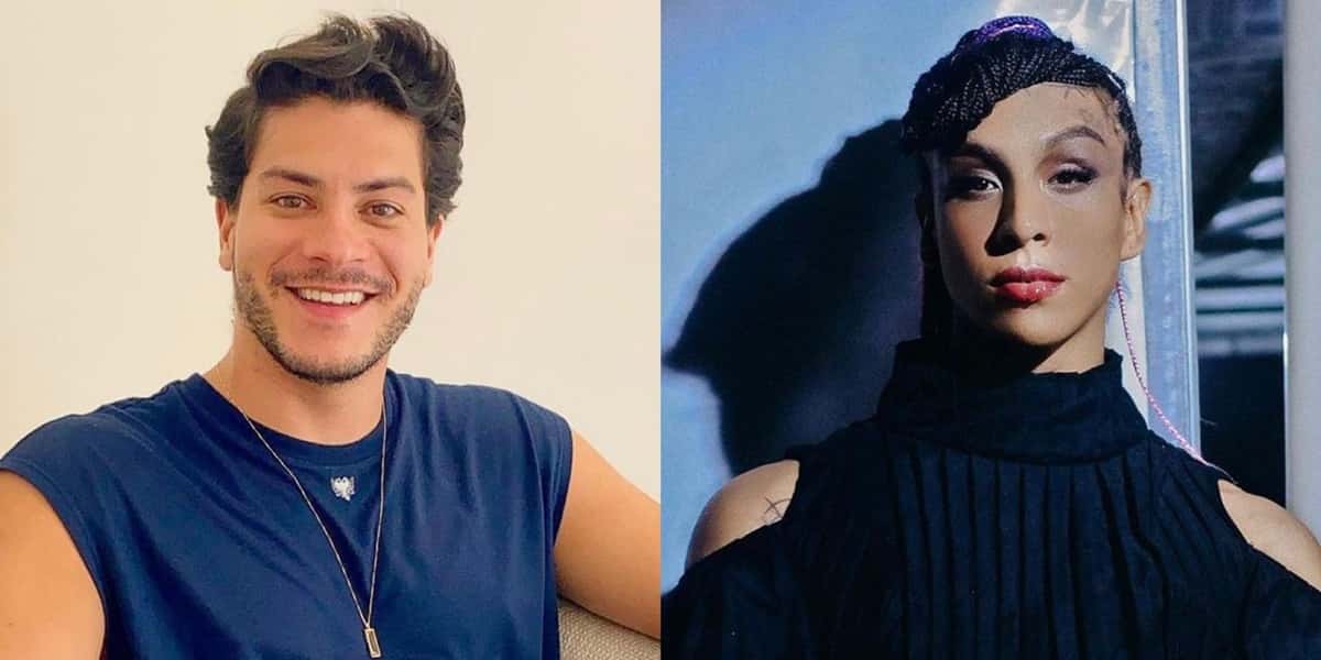 Arthur Aguiar e Linn da Quebrada estão no BBB22 (Foto: Reprodução)
