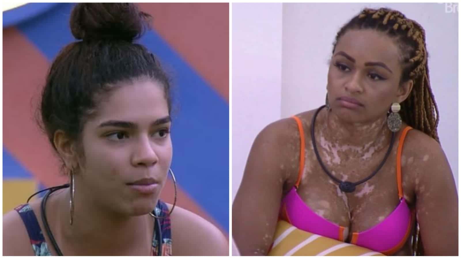 Maria vota em Natália e a sister tira satisfação no BBB22 (Montagem/ Reprodução/ TV Globo)