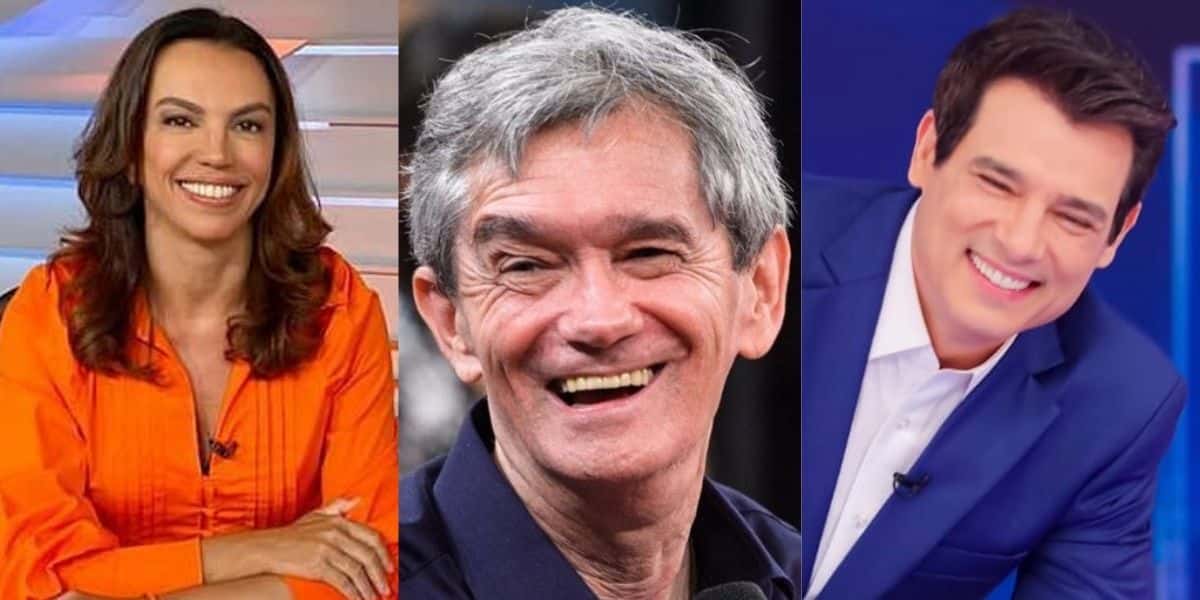Ana Paula Araújo, Serginho Groisman e Celso Portiolli (Reprodução)