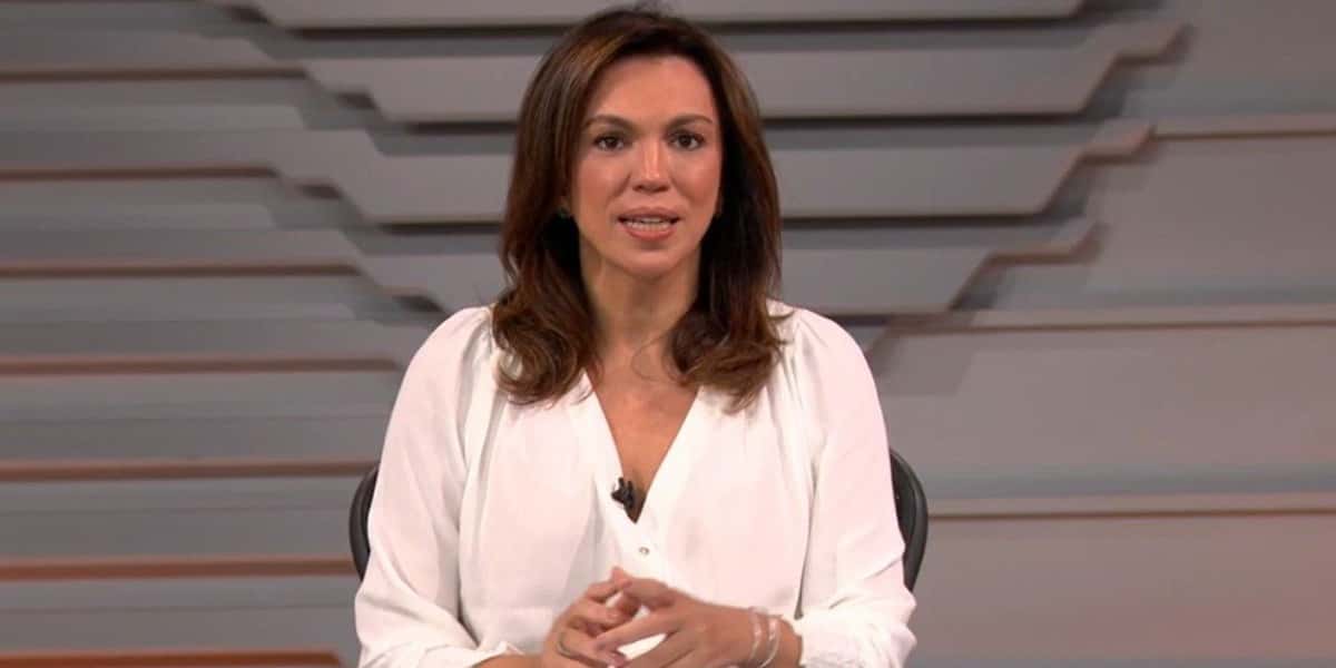 Ana Paula Araújo comanda o Bom Dia Brasil ao lado de Chico Pinheiro (Foto: Reprodução)