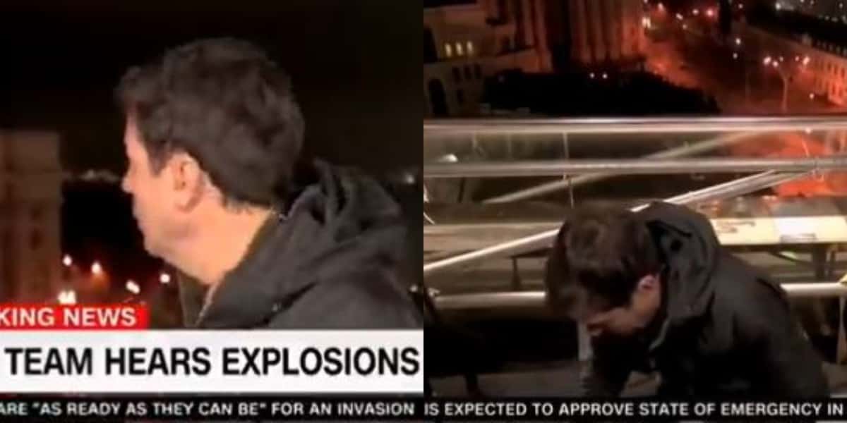 Matthew Chance se desesperou em cobertura da guerra na Ucrânia (Foto: Reprodução/CNN International)