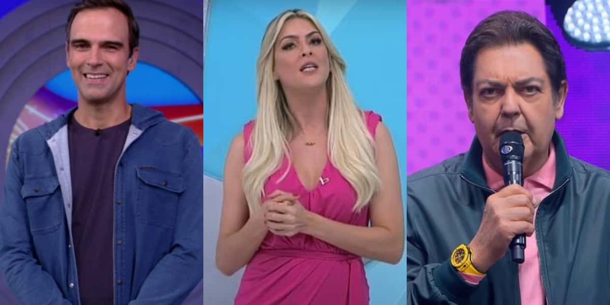 Tadeu Schmidt apresenta o BBB22, Renata Fan e Faustão são os grandes destaques (Foto: Reprodução)