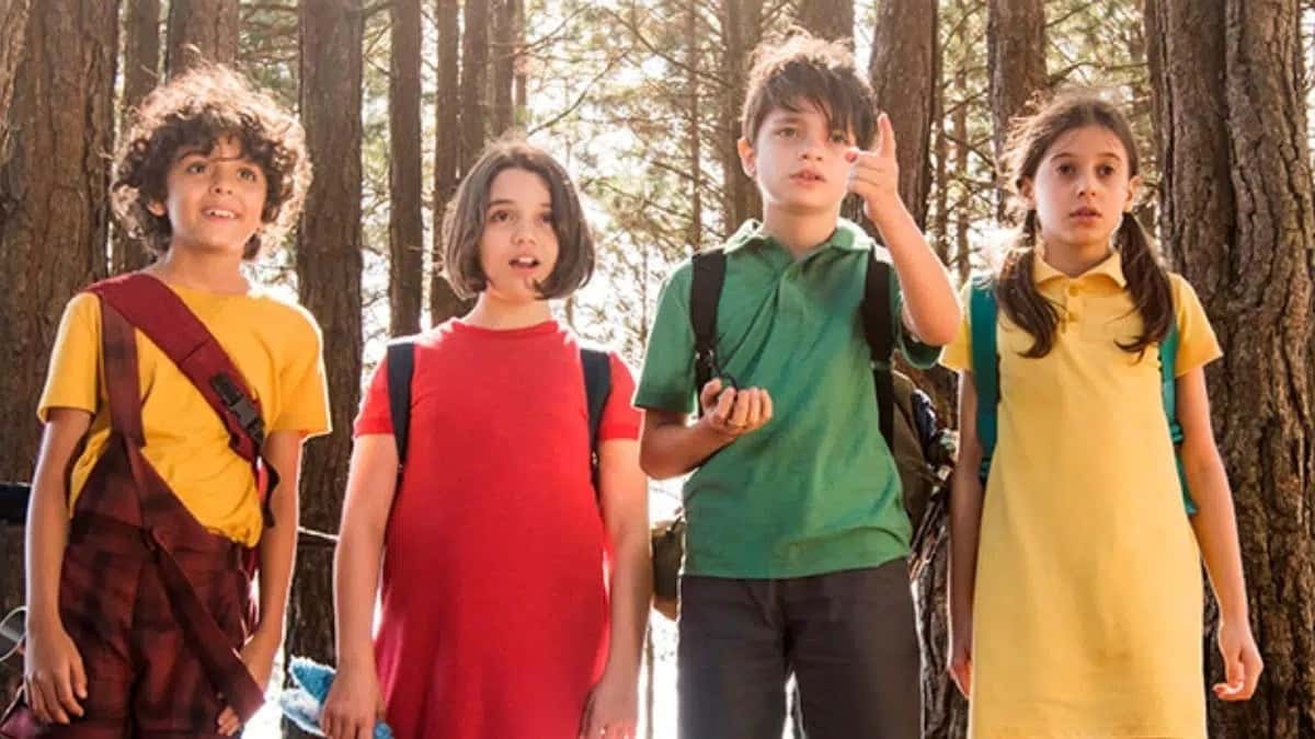 Cascão, Mônica, Cebolinha e Magali em suas versões em carne e osso, reprisam papéis em série da GloboPlay (Divulgação)