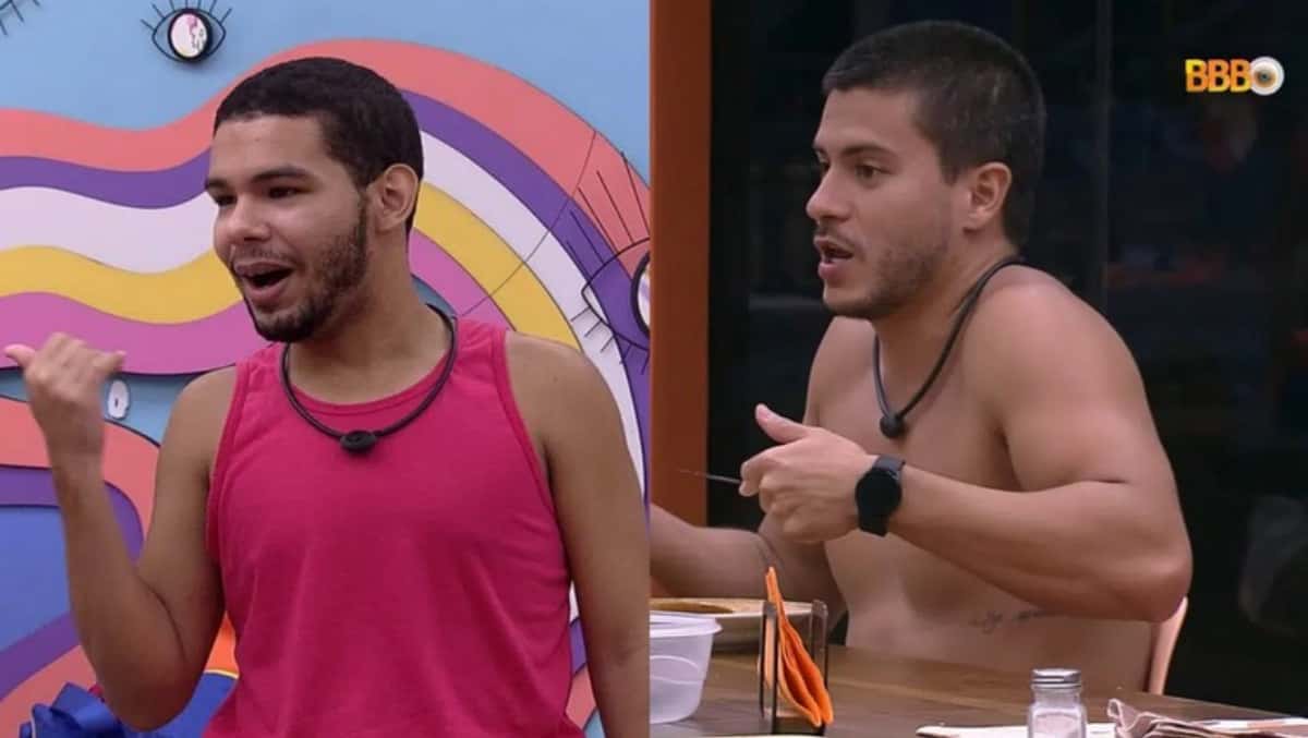 Vyni acusa confinados de imitarem ex-BBBs e cita Arthur Aguiar (Foto: Reprodução / Globoplay)