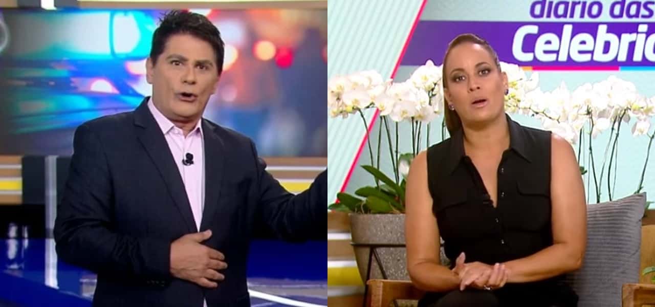 César Filho e Renata Alves comandaram a última edição do Hoje Em Dia- Foto: Montagem/TV Foco