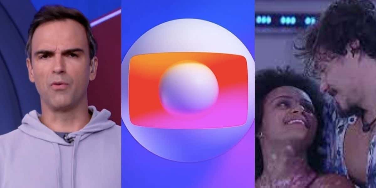 Tadeu Schmidt, no BBB22, Globo, Natália e Eliézer (Reprodução)