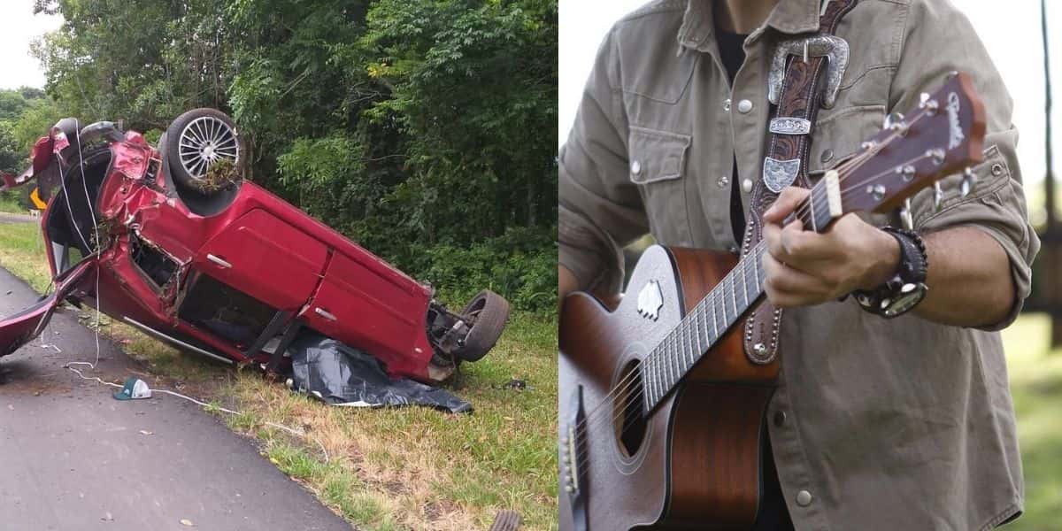 Pedro Paulo sofre acidente de carro (Reprodução)