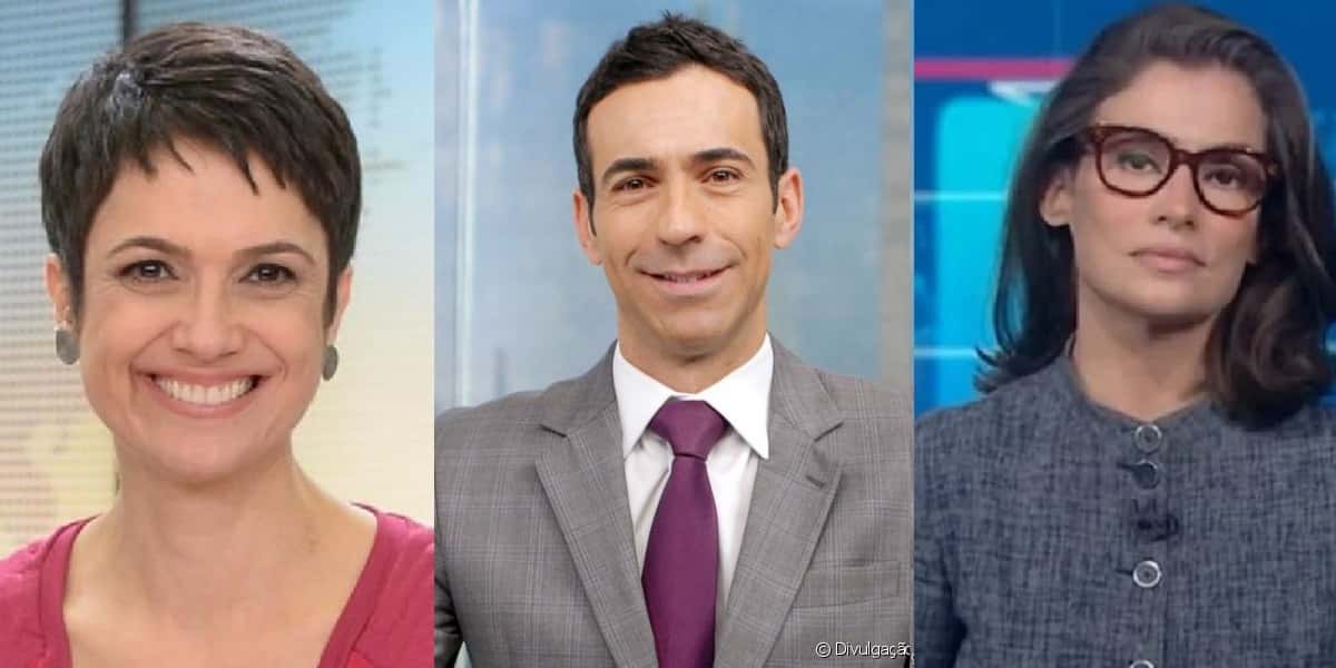 Jornalistas da emissora Globo (Foto: Divulgação)