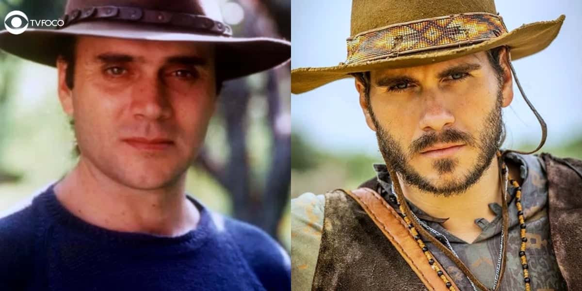 Pai e filho atuarão em Pantanal (Foto: Montagem/Thais Teles/ João Miguel Júnior/Globo/ Reprodução/IMDb)