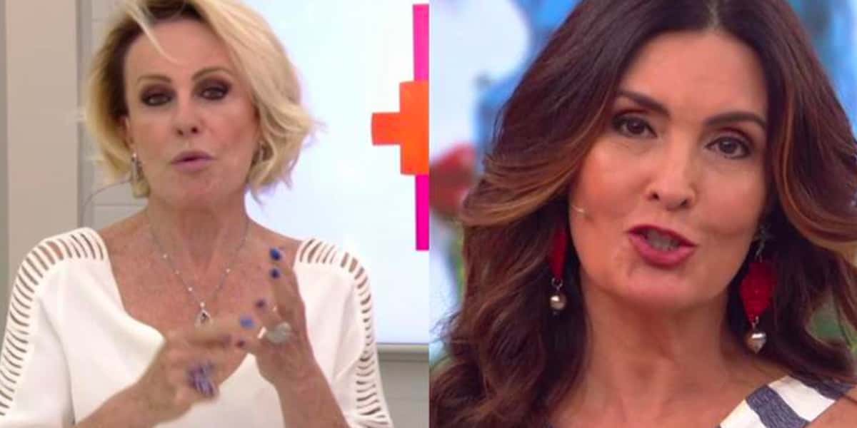 Ana Maria Braga e sua colega, Fátima Bernardes (Foto: Reprodução)