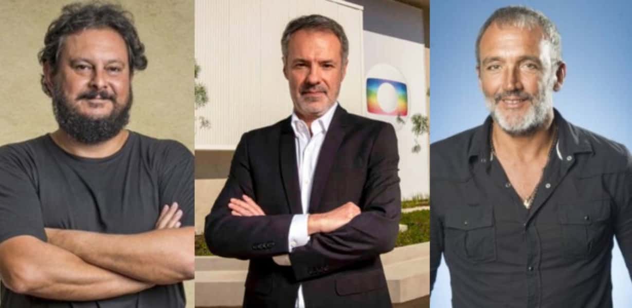 Gustavo Fernandez, Ricardo Waddington e Rogérios Gomes - Confusão nos bastidores de 'Pantanal' (Foto: Reprodução / Internet)