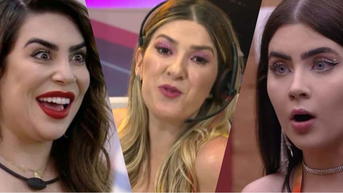 Dani Calabresa faz sátira de Naiara Azevedo e Jade Picon no "CAT BBB" (Montagem/ Reprodução)