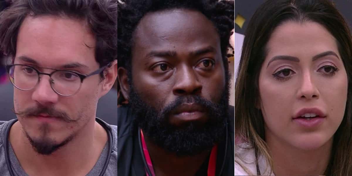 Eliezer, Douglas e Laís estão no paredão do BBB22 (Foto: Reprodução)