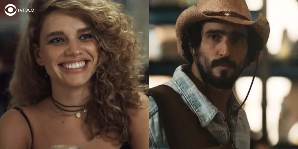 Madeleine e José Leôncio se conhecem na novela Pantanal (Foto: Reprodução/Globo/Montagem/Thais Teles)