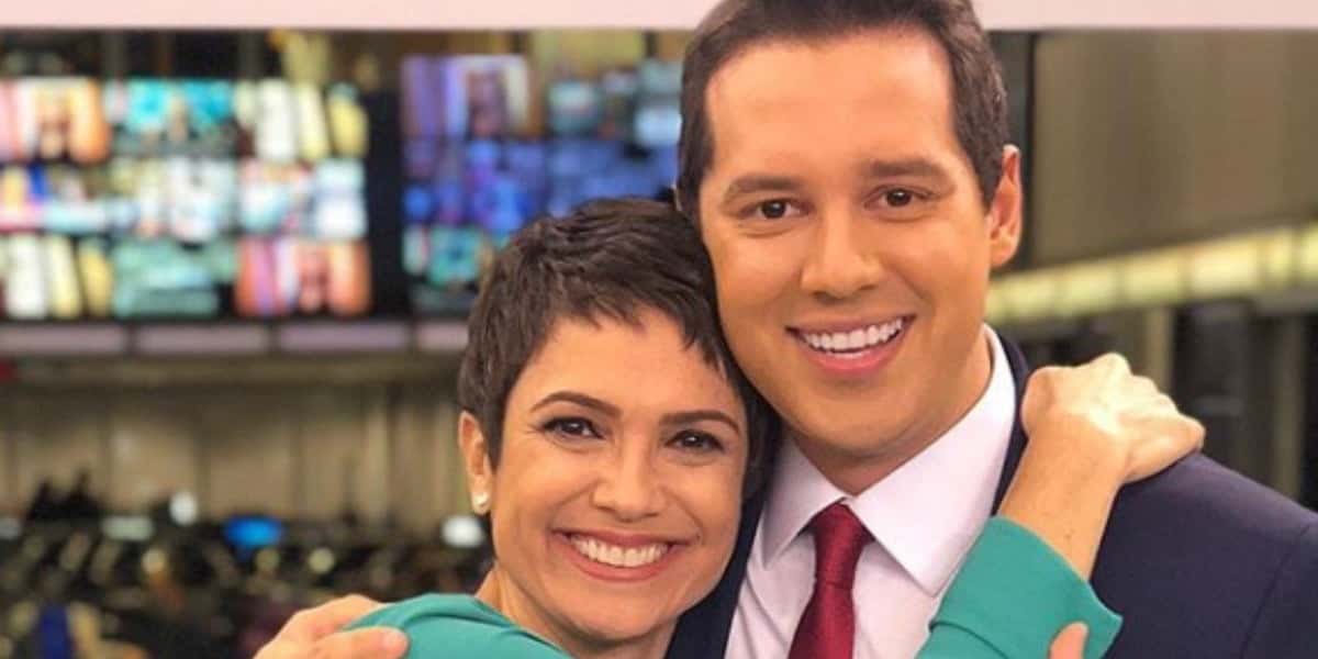 Sandra Annenberg e Dony de Nuccio trabalharam juntos no "Jornal Hoje" (Foto: Divulgação/TV Globo)