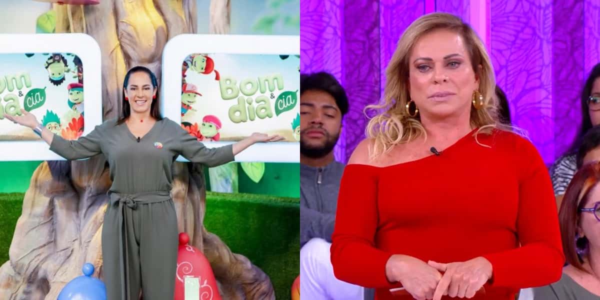 Silvia Abravanel sob o comando do Bom Dia e Cia e Christina Rocha, no Casos de Família - Foto: Reprodução