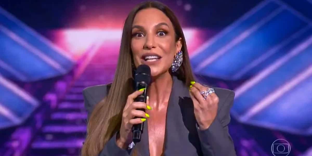 A cantora no "The Masked Singer Brasil", na Globo (Foto: Reprodução)