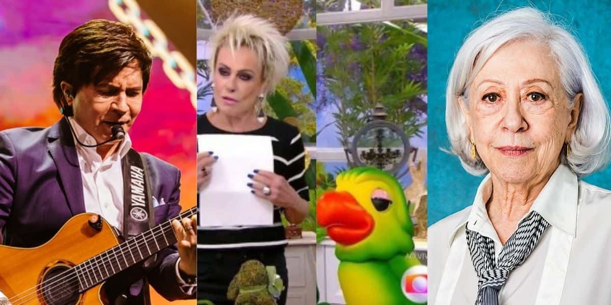 Xororó, Ana Maria, filho de Louro José e Fernanda Montenegro, da Globo (Reprodução)