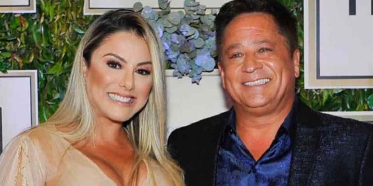 Poliana Rocha ao lado de Leonardo (Foto: Divulgação)
