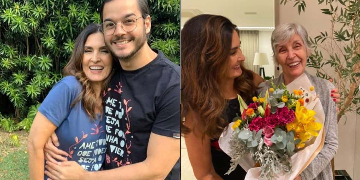 Fátima Bernardes, Túlio Gadêlha e Eunice Bernardes (Foto: Reprodução/Instagram)
