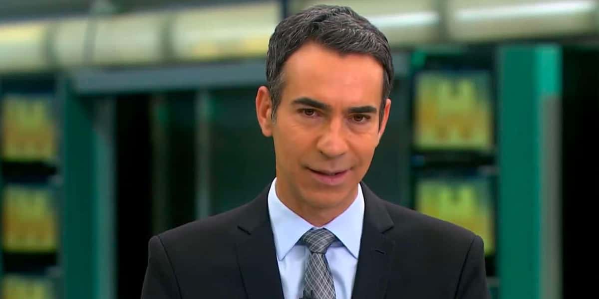 O jornalista César Tralli no JH (Foto: Reprodução)