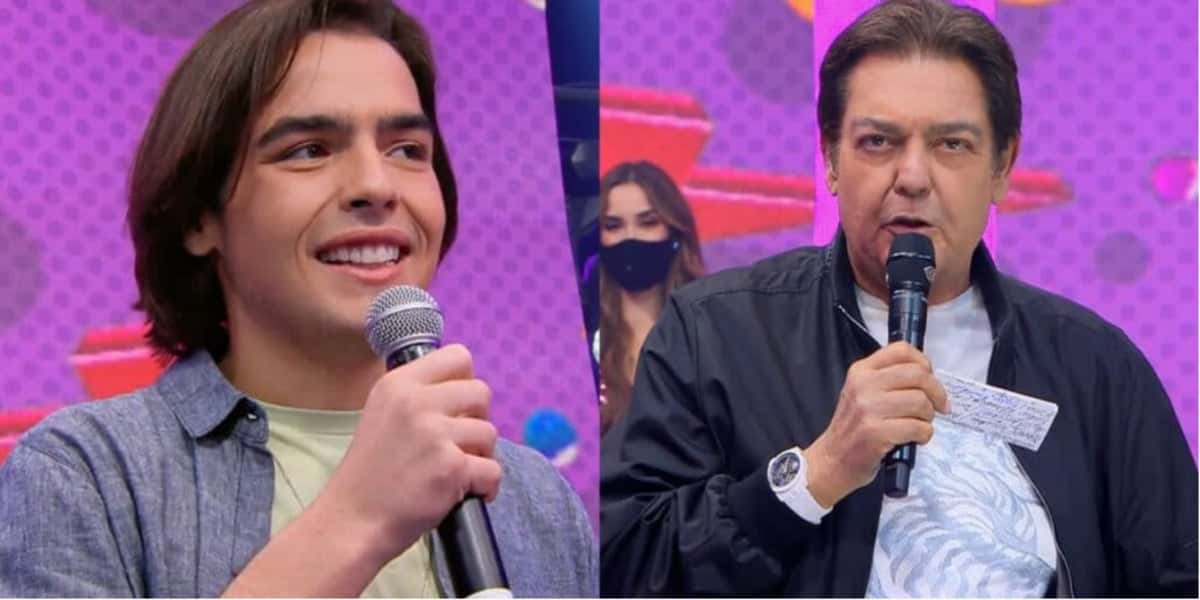 Faustão e o filho, João Guilherme (Foto: Reprodução)