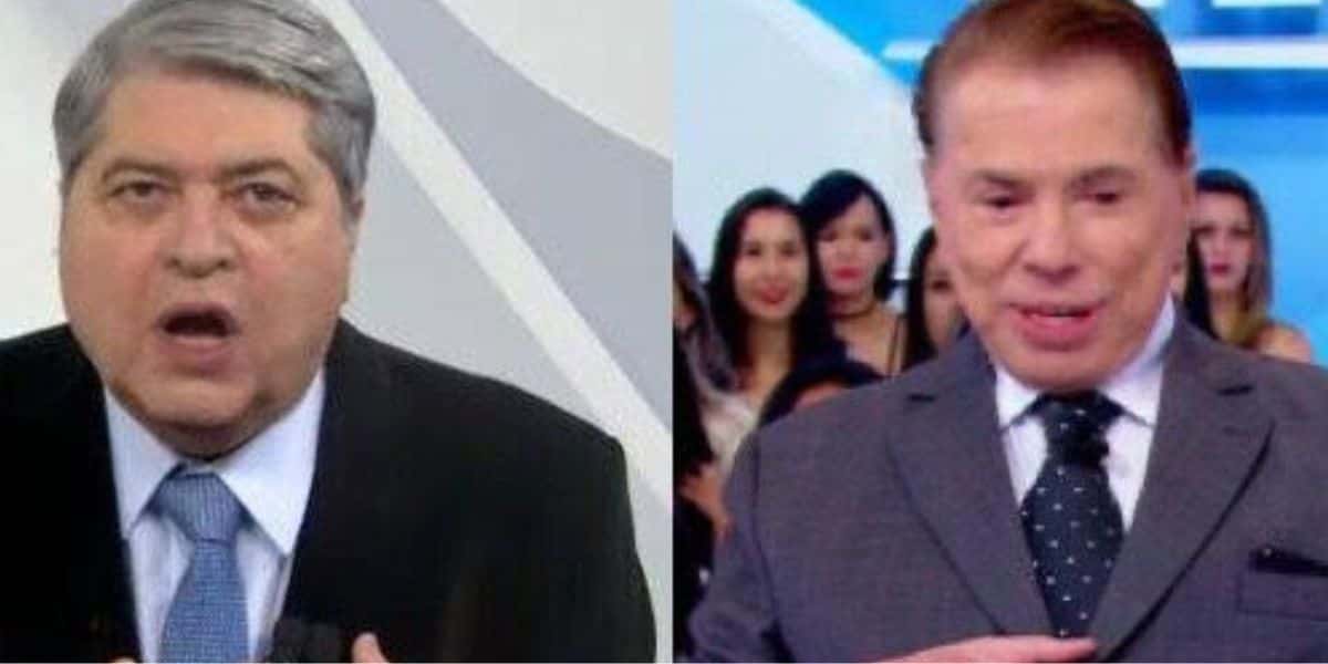 Datena / Silvio Santos - Reprodução TV Pop
