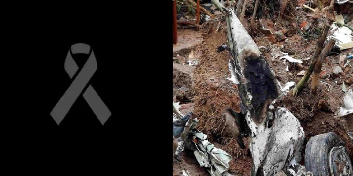 Destroços do avião (Foto: Divulgação)