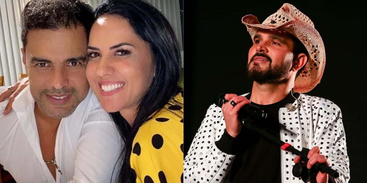Zezé Di Camargo, Graciele Lacerda e Luciano (Reprodução)