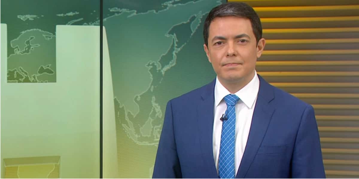 Alan Severino no comando do Jornal Hoje - Foto: Reprodução