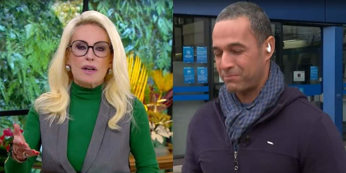 Ana Maria Braga e Fabrício Battaglini (Foto: Reprodução/TV Globo)