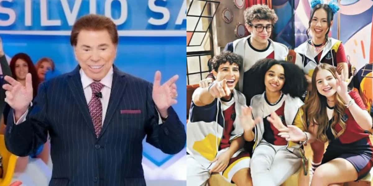 Silvio Santos conversou com atriz de "Poliana Moça" (Foto: Reprodução/SBT)