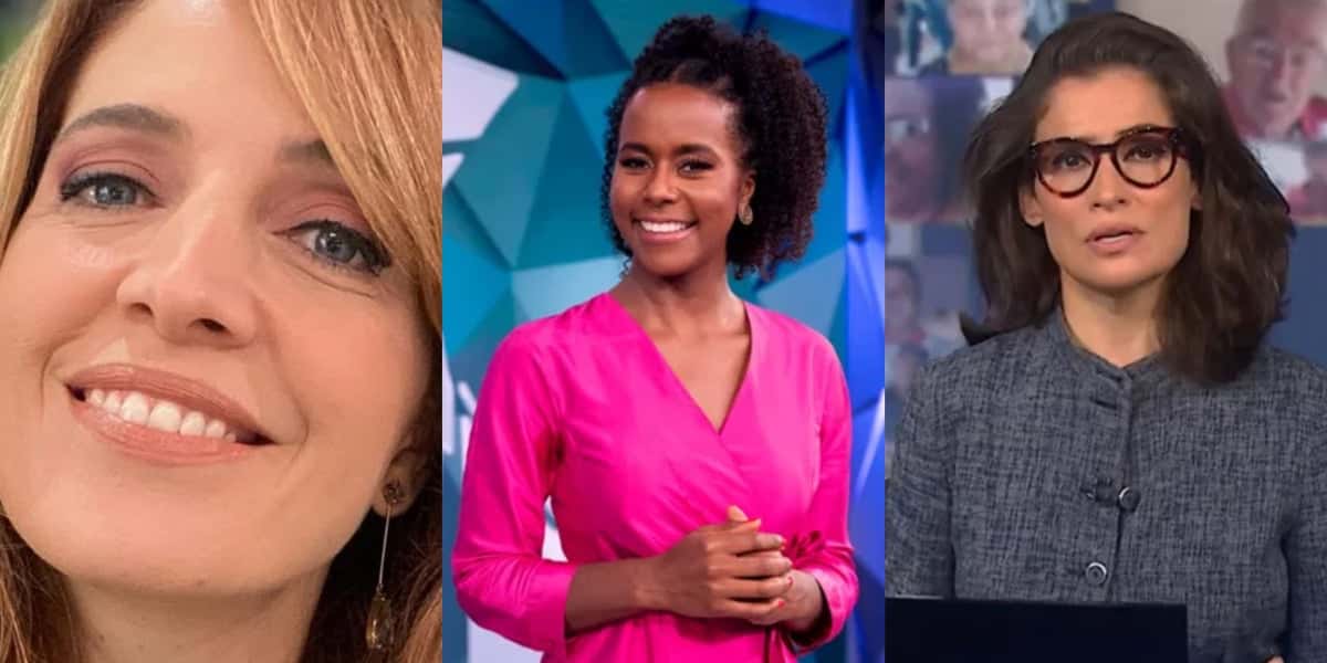 Poliana Abritta, Maju Coutinho e Renata Vasconcellos - Foto: Reprodução