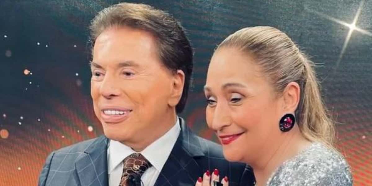 Silvio Santos e Sonia Abrão no "Troféu Imprensa" (Foto: Reprodução/Instagram)