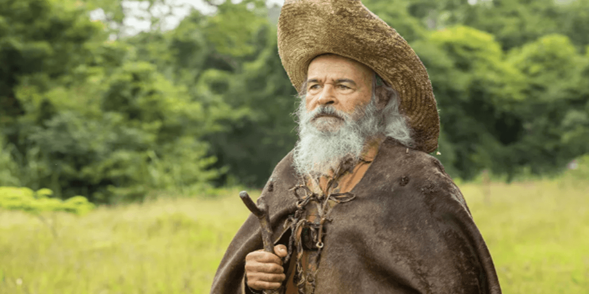 Velho do Rio em cena de "Pantanal" (foto: TV Globo)